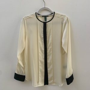 SZ M LAUREN Ralph Lauren Long Sleeve Blouse